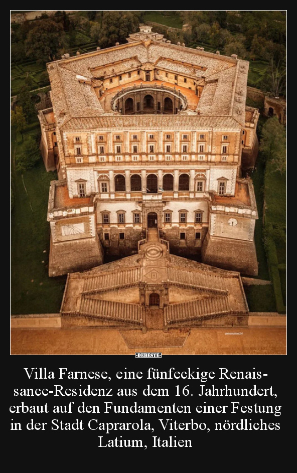 Villa Farnese, eine fünfeckige Renaissance-Residenz aus.. - Lustige Bilder | DEBESTE.de