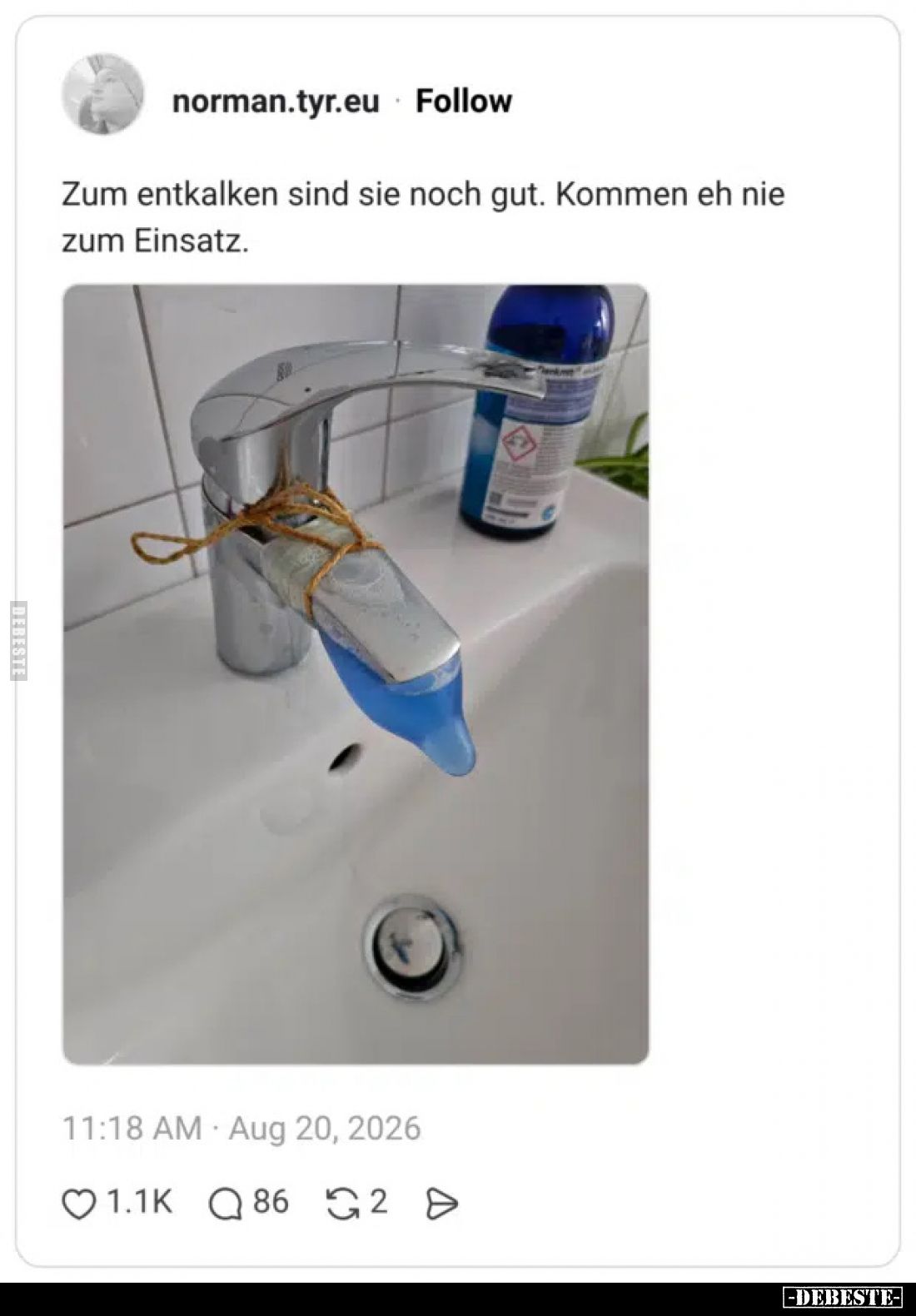 Zum entkalken sind sie noch gut. 
 Kommen eh nie zum Einsatz.