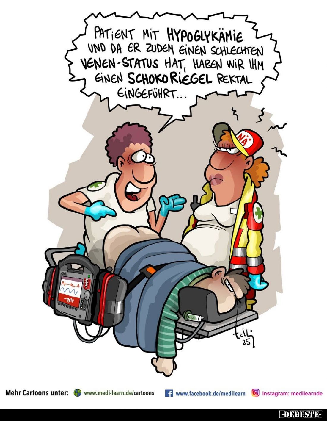Patient mit Hypoglykämie und da er zudem einen schlechten.. - Lustige Bilder | DEBESTE.de