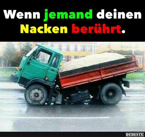 Wenn jemand deinen Nacken berührt..