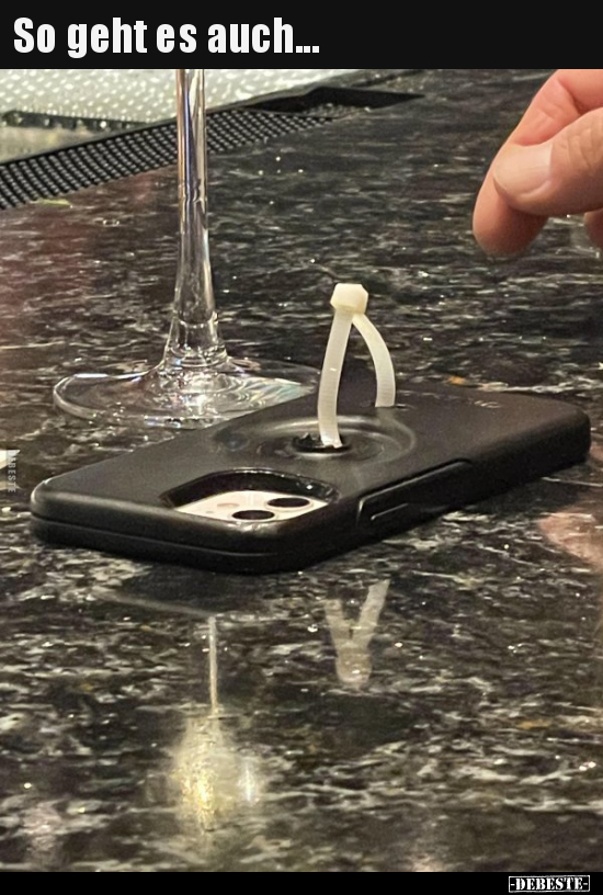 So geht es auch..