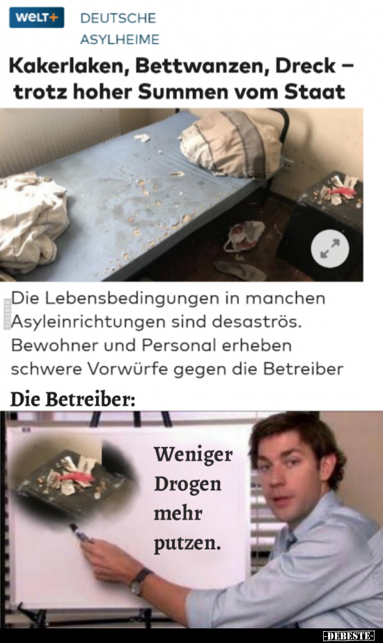 Kakerlaken, Bettwanzen, Dreck - trotz hoher Summen vom.. - Lustige Bilder | DEBESTE.de