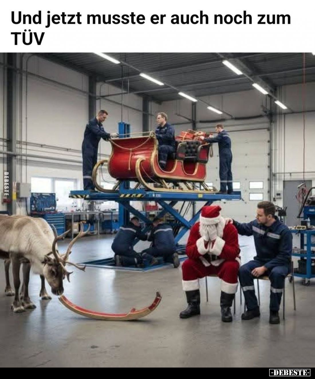 Und jetzt musste er auch noch zum TÜV.