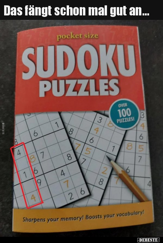 Das fängt schon mal gut an...