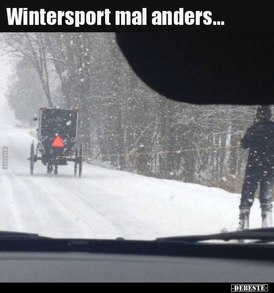 Wintersport mal anders... - Lustige Bilder | DEBESTE.de