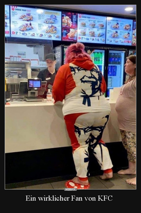 Ein wirklicher Fan von KFC..