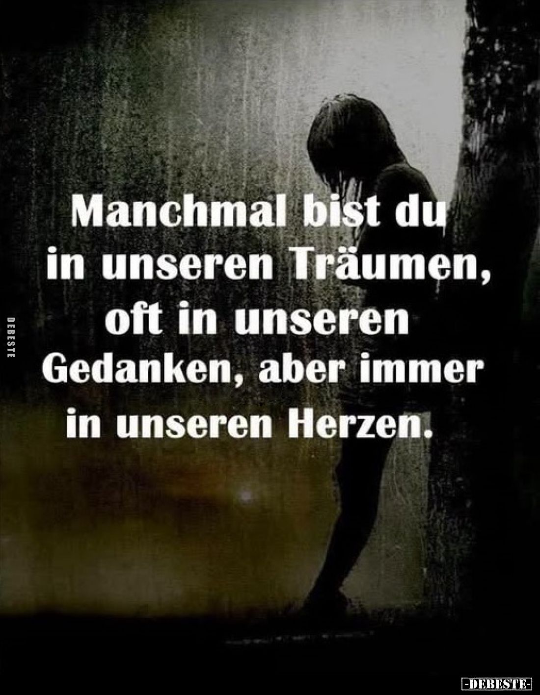 Manchmal bist du in unseren Träumen, oft in unseren Gedanken, aber immer