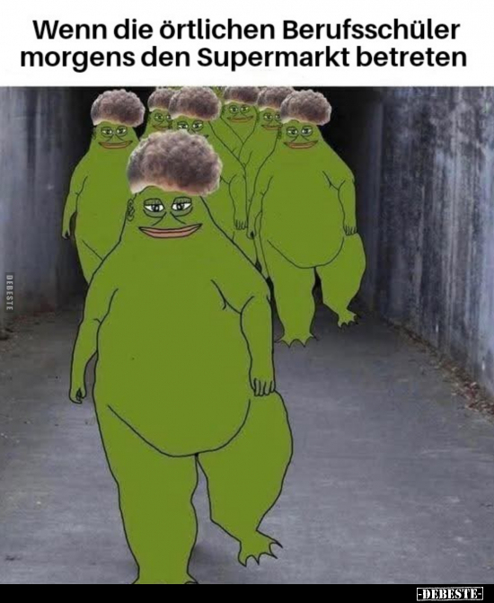 Wenn die örtlichen Berufsschüler morgens den Supermarkt.. - Lustige Bilder | DEBESTE.de