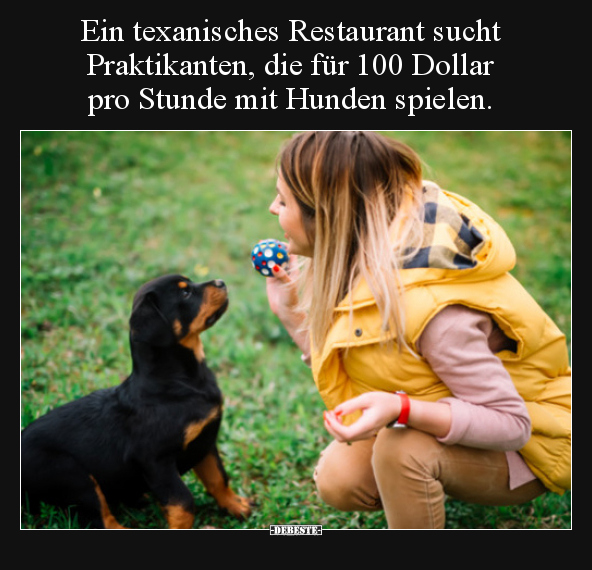 Ein texanisches Restaurant sucht Praktikanten, die für 100.. - Lustige Bilder | DEBESTE.de