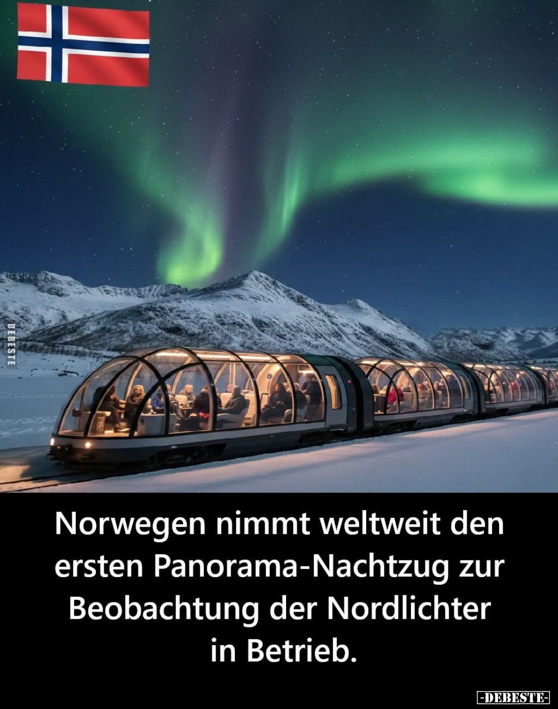 Norwegen nimmt weltweit den ersten Panorama-Nachtzug... - Lustige Bilder | DEBESTE.de