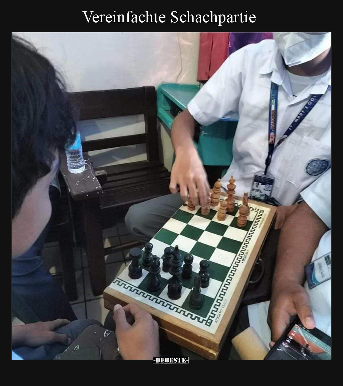 Vereinfachte Schachpartie