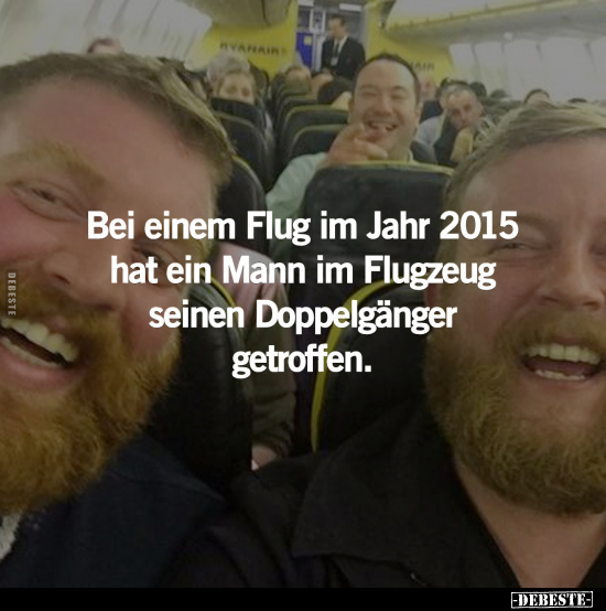 Bei einem Flug im Jahr 2015 hat ein Mann im Flugzeug.. - Lustige Bilder | DEBESTE.de