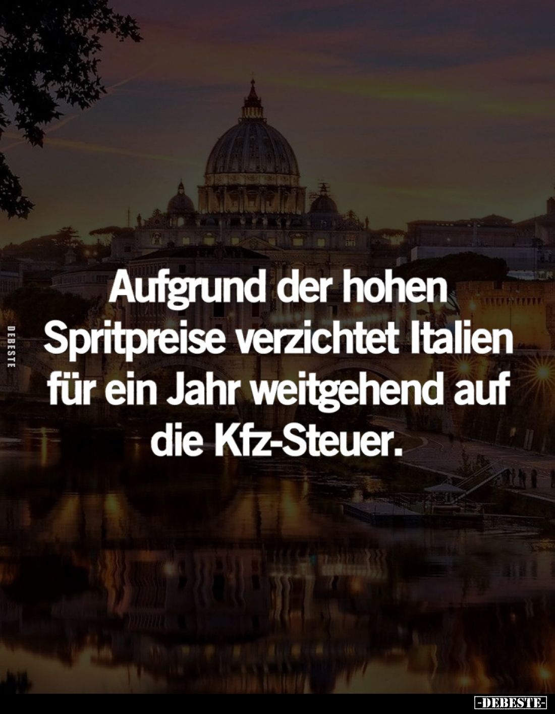Aufgrund der hohen Spritpreise verzichtet Italien für ein Jahr weitgehend auf die Kfz-Steuer.