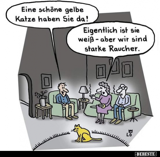 Eine schöne gelbe Katze haben Sie da!.. - Lustige Bilder | DEBESTE.de