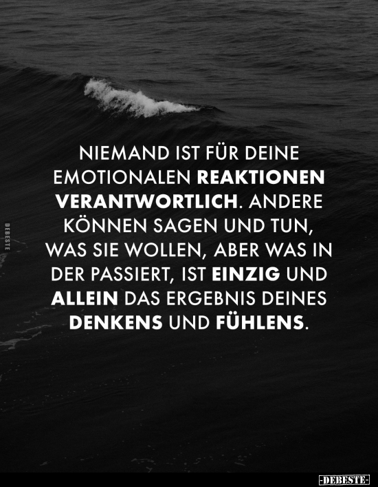 Niemand ist für deine emotionalen Reaktionen.. - Lustige Bilder | DEBESTE.de