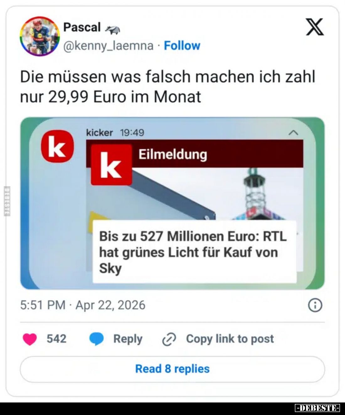 Die müssen was falsch machen ich zahl nur 29,99 Euro im Monat