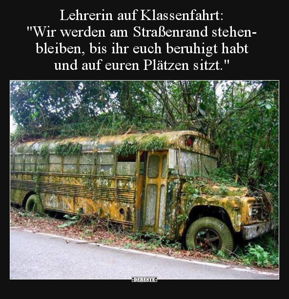Lehrerin auf Klassenfahrt: "Wir werden am Straßenrand.." - Lustige Bilder | DEBESTE.de