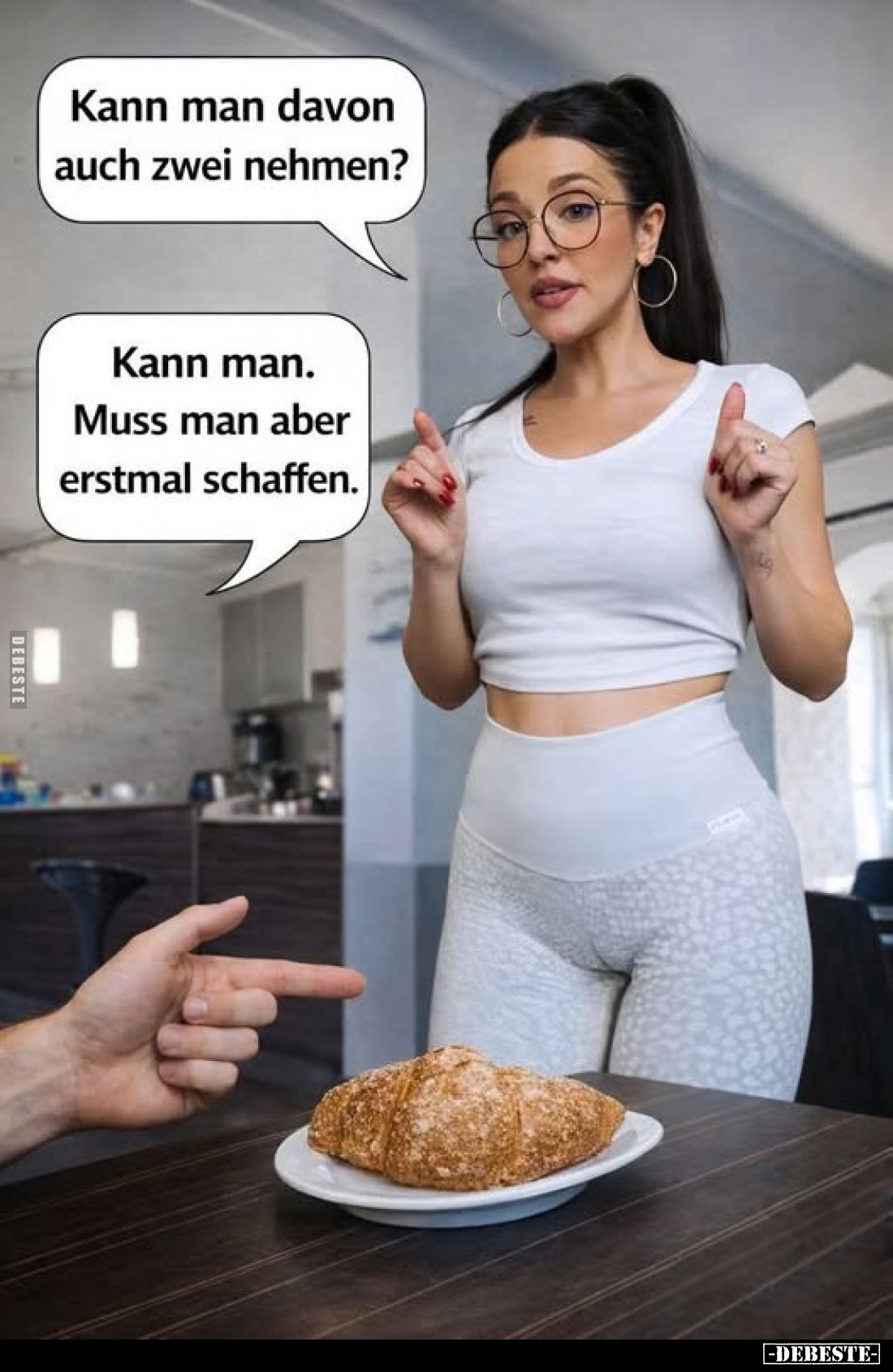 Kann man davon auch zwei nehmen?
Kann man. Muss man aber erstmal schaffen.