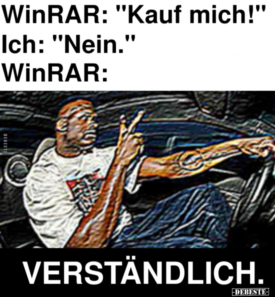WinRAR: "Kauf mich!".. - Lustige Bilder | DEBESTE.de