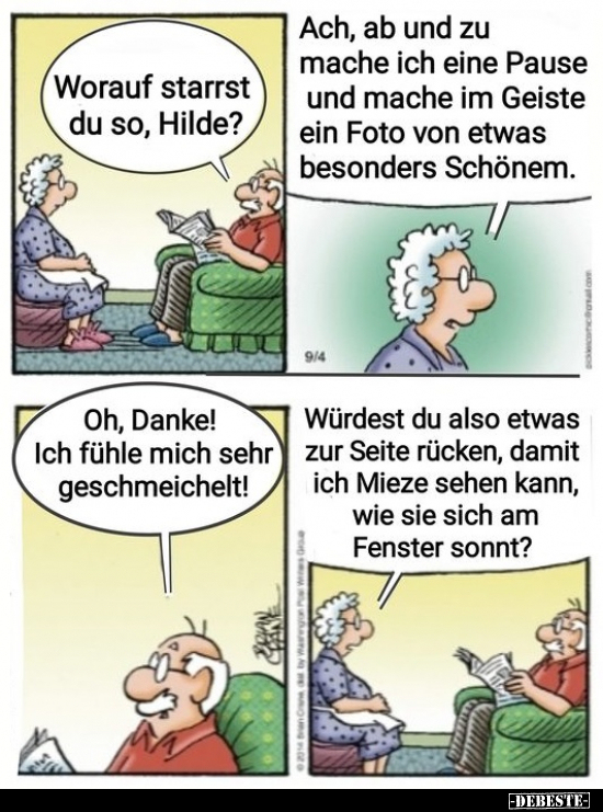 Worauf starrst du so, Hilde?.. - Lustige Bilder | DEBESTE.de