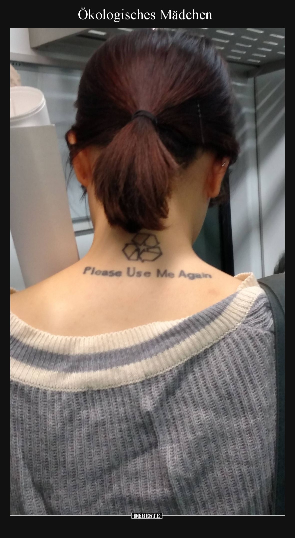 Ökologisches Mädchen