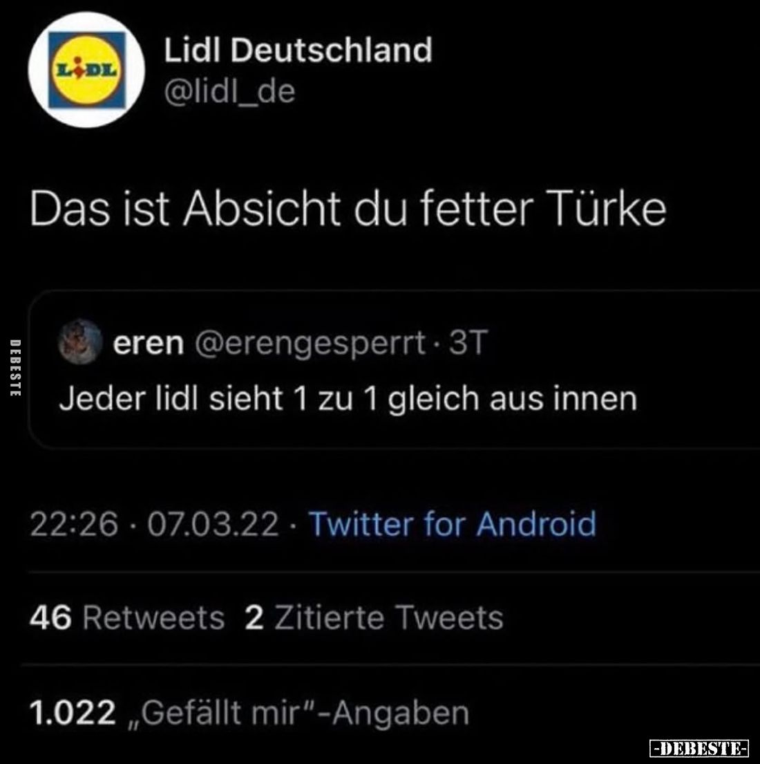 Jeder Lidl sieht 1 zu 1 gleich aus innen. - Das ist Absicht du fetter Türke.