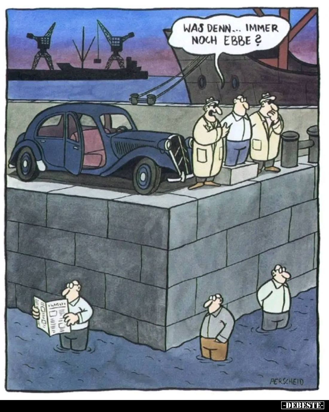 Was denn... immer noch Ebbe?