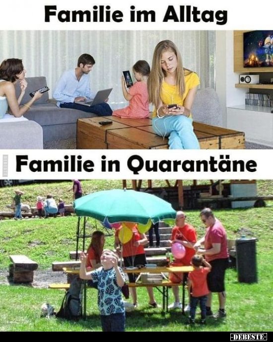 Familie im Alltag / Familie in Quarantäne.. - Lustige Bilder | DEBESTE.de