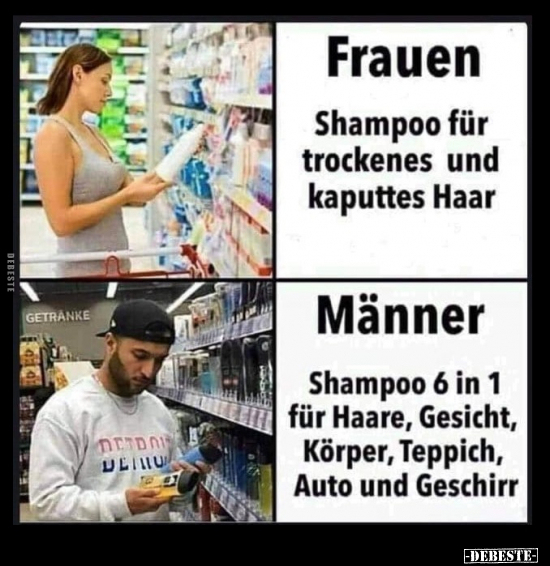 Frauen: Shampoo für trockenes.. - Lustige Bilder | DEBESTE.de