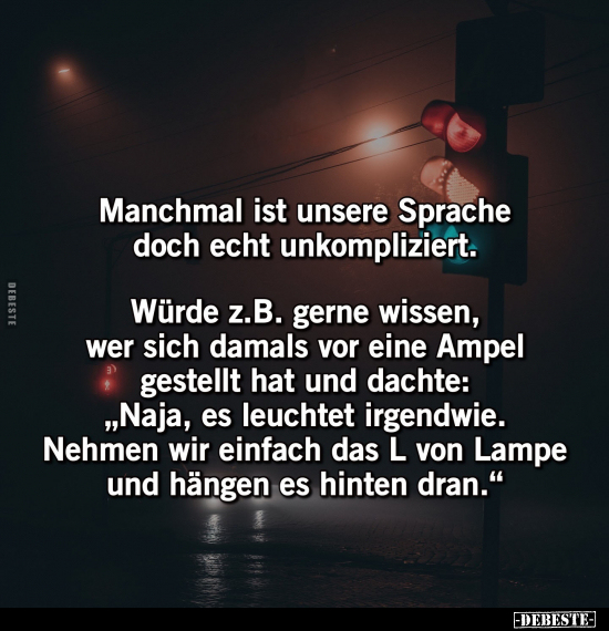 Manchmal ist unsere Sprache doch echt unkompliziert.. - Lustige Bilder | DEBESTE.de