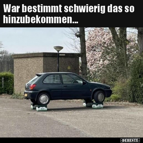 War bestimmt schwierig das so hinzubekommen... - Lustige Bilder | DEBESTE.de