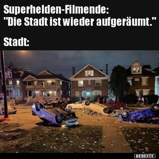 Superhelden-Filmende: "Die Stadt ist wieder.." - Lustige Bilder | DEBESTE.de