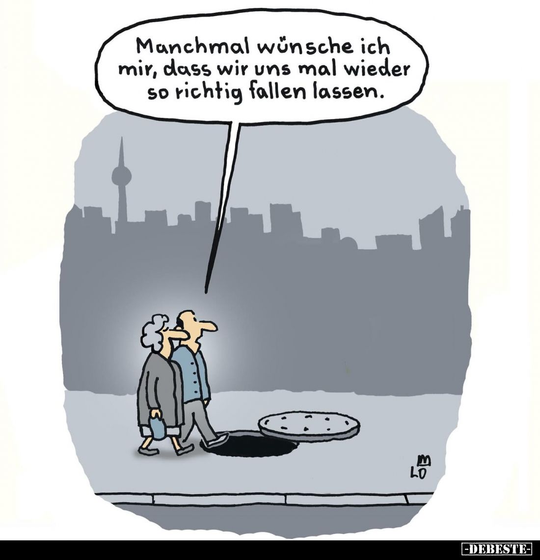 Manchmal wünsche ich mir, dass wir uns mal wieder so richtig fallen lassen.