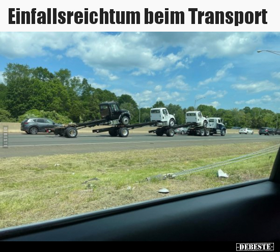 Einfallsreichtum beim Transport.. - Lustige Bilder | DEBESTE.de