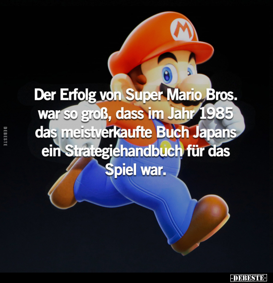 Der Erfolg von Super Mario Bros. war so groß, dass im Jahr.. - Lustige Bilder | DEBESTE.de