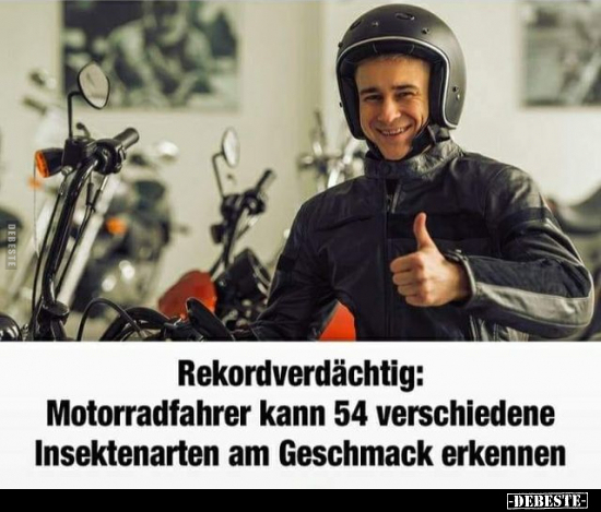 Rekordverdächtig: Motorradfahrer kann 54 verschiedene.. - Lustige Bilder | DEBESTE.de