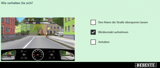 Wie verhalten Sie sich?