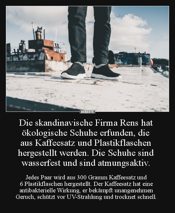 Die skandinavische Firma Rens hat ökologische Schuhe.. - Lustige Bilder | DEBESTE.de