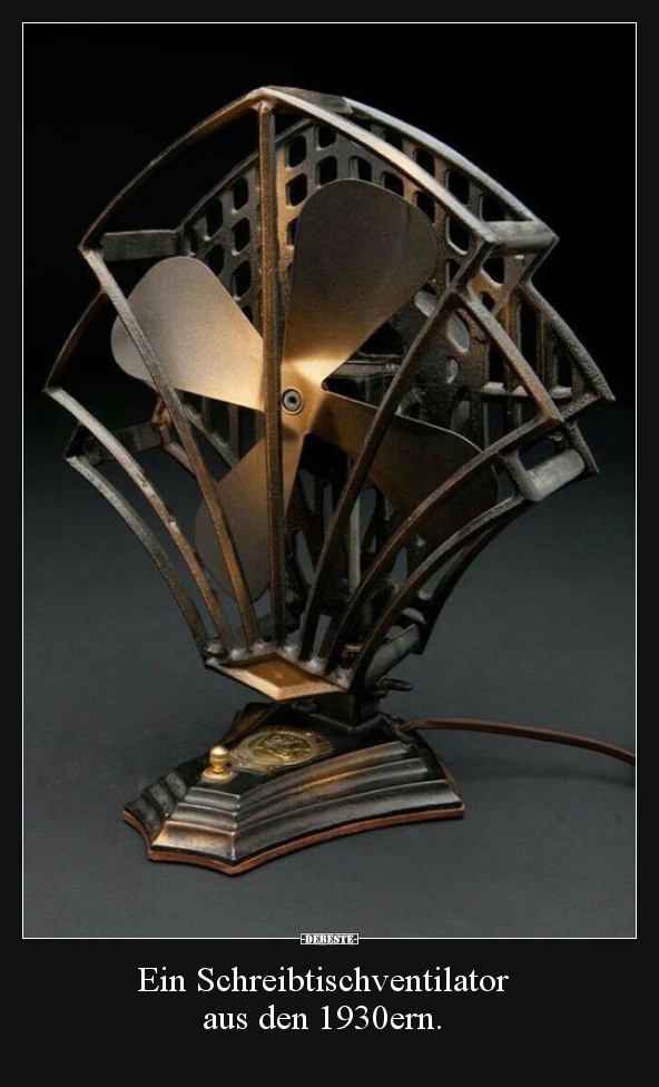 Ein Schreibtischventilator aus den 1930ern...