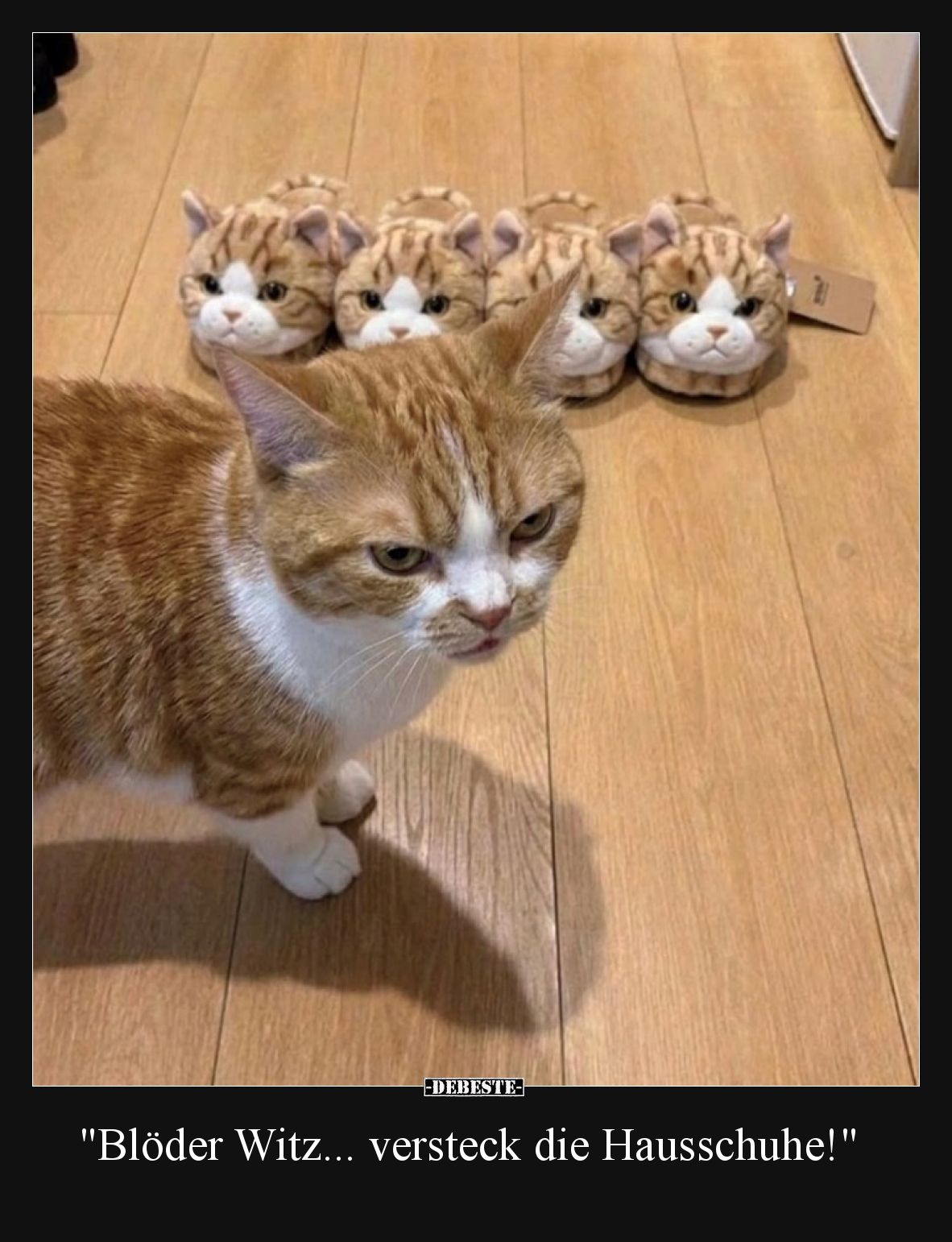 Blöder Witz… versteck die Hausschuhe!