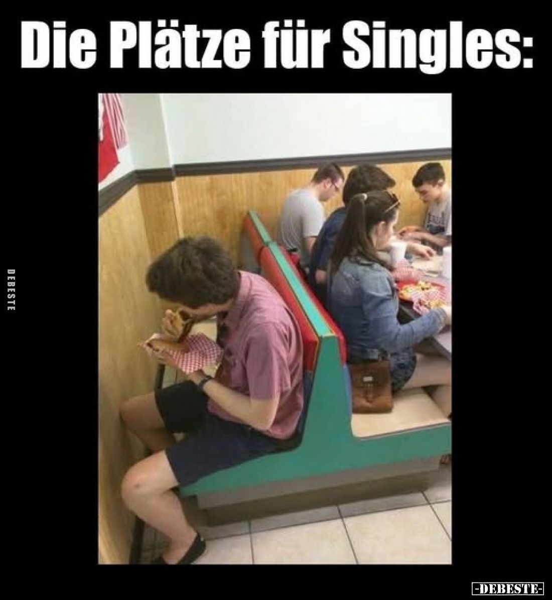 Die Plätze für Singles: