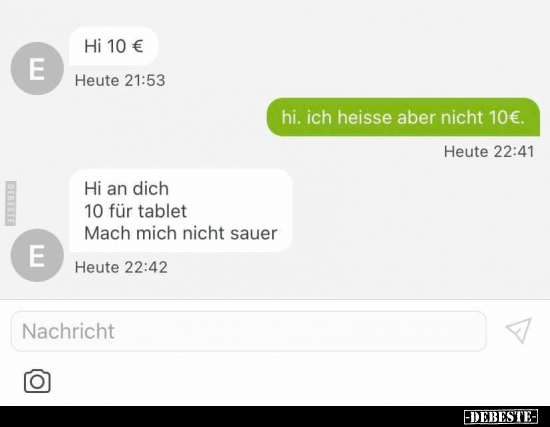 Hi 10€.. - Lustige Bilder | DEBESTE.de