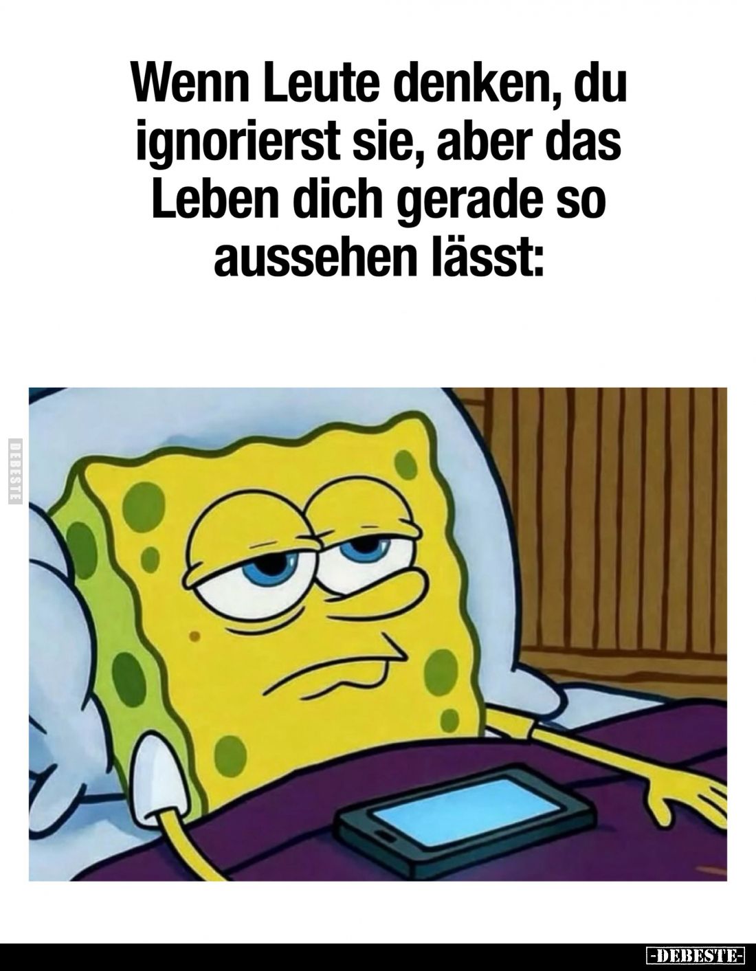 Wenn Leute denken, du ignorierst sie, aber das Leben dich gerade so aussehen lässt: