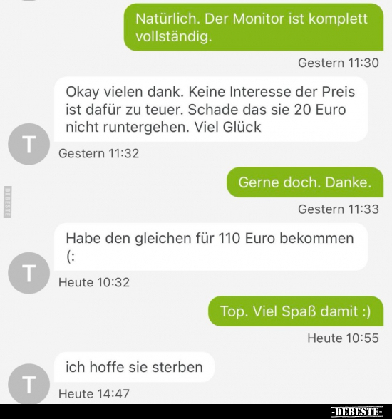Natürlich. Der Monitor ist komplett vollständig..