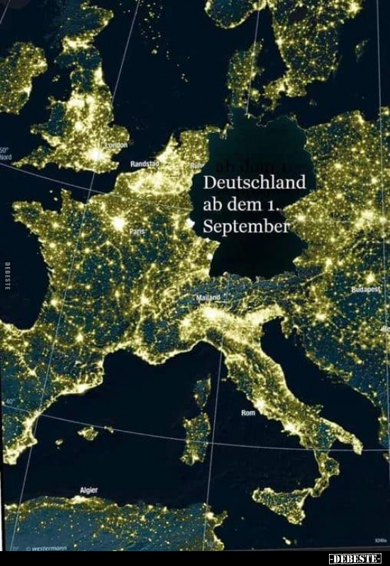 Deutschland ab dem 1. September