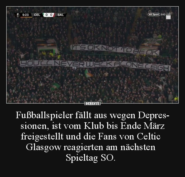 Fußballspieler fällt aus wegen Depressionen, ist vom.. - Lustige Bilder | DEBESTE.de
