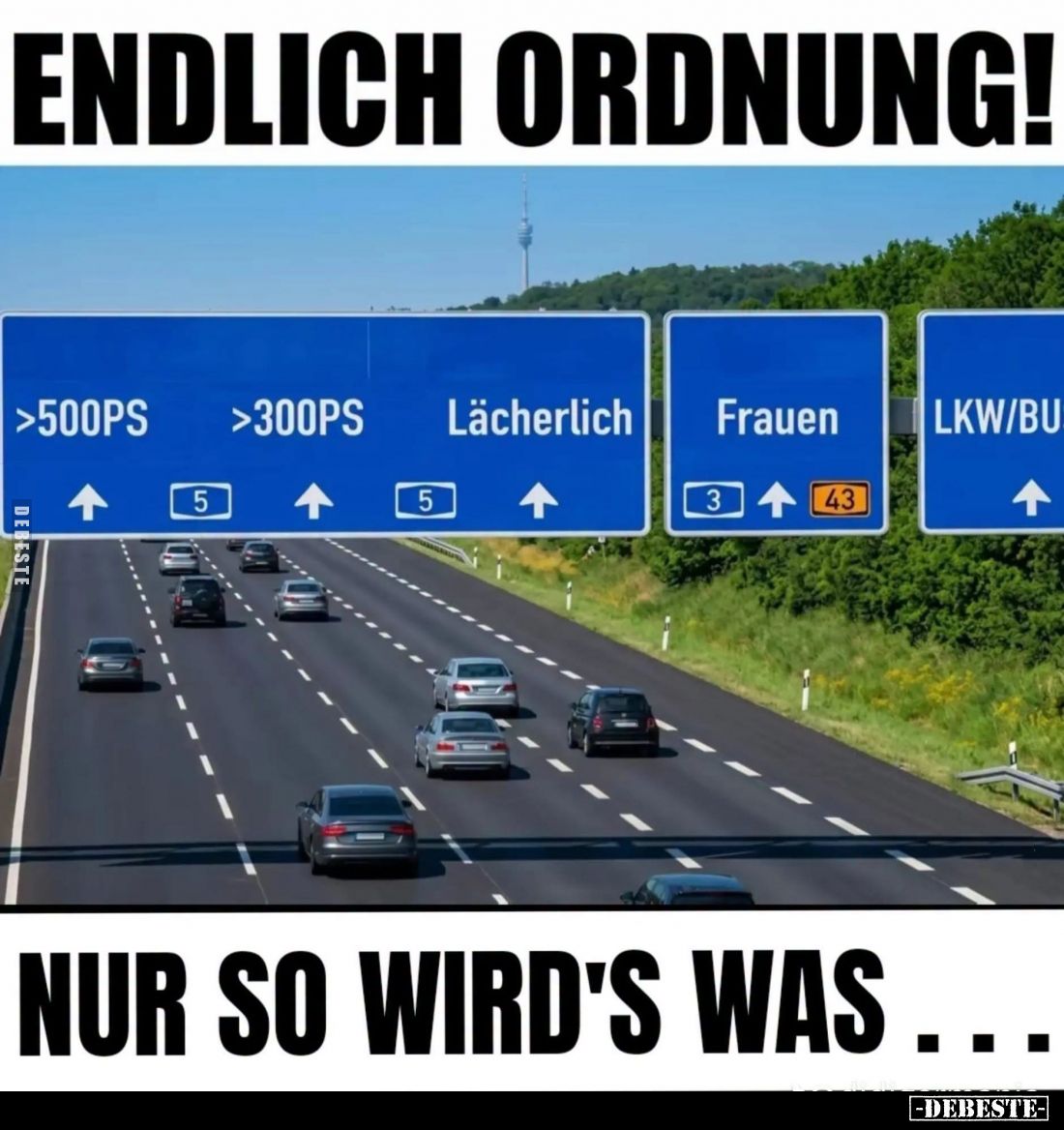 Endlich Ordnung!
Nur so wird's was...