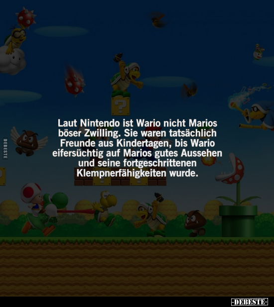 Laut Nintendo ist Wario nicht Marios böser Zwilling.. - Lustige Bilder | DEBESTE.de