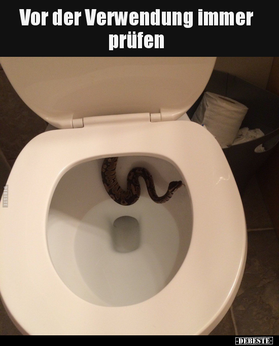 Vor der Verwendung immer prüfen