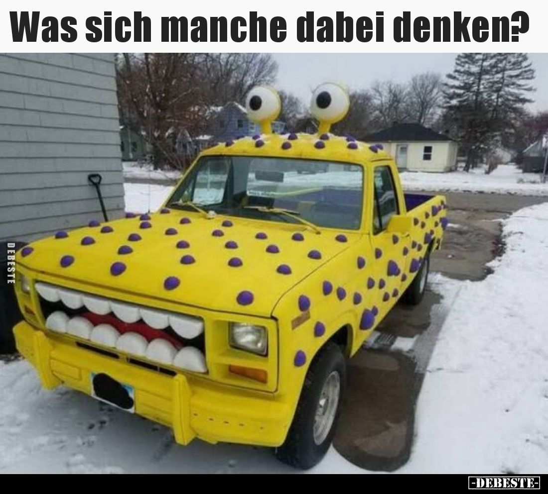 Was sich manche dabei denken?